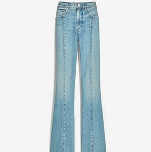 Express High Waisted Seamed Slim Flare Jeans